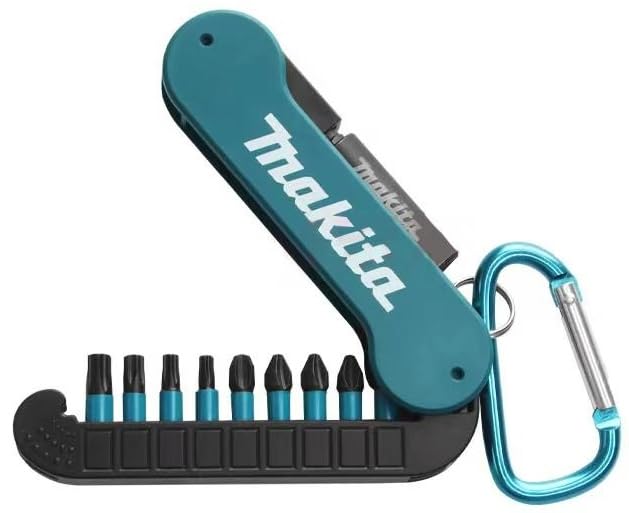 

Makita Impact Driver Bit Socket Set 10-Piece E-15849 Hex Shank 6.35mm 13mm Groove Carabiner