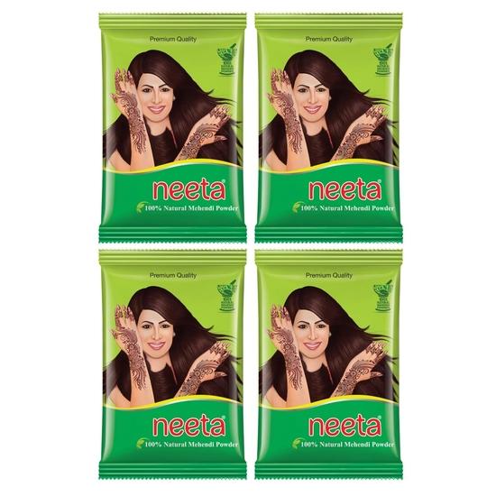

Neeta 100% Natural Mehendi Powder Pure Henna Powder 150g Brown (Pack of 4)