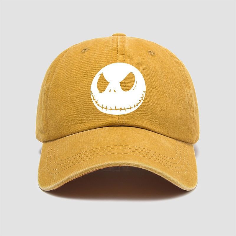 

Fashion Nightmare Before Christmas Jack Casual Hat Baseball Caps Breathable Snapback Sun Hats Adjustable Color Peaked Cap Unisex 55-60cm