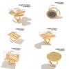 Creative Irregular Geometric Square Round Open Ring for Women Hip Hop Gold Color Adjustable Ring Finger Jewelry 2025 New