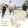 Wedding Guest Book Alternative Rustic Wooden Heart Drop Box Wedding Baby Shower Anniversary Drop Top Frame with Heart Signs