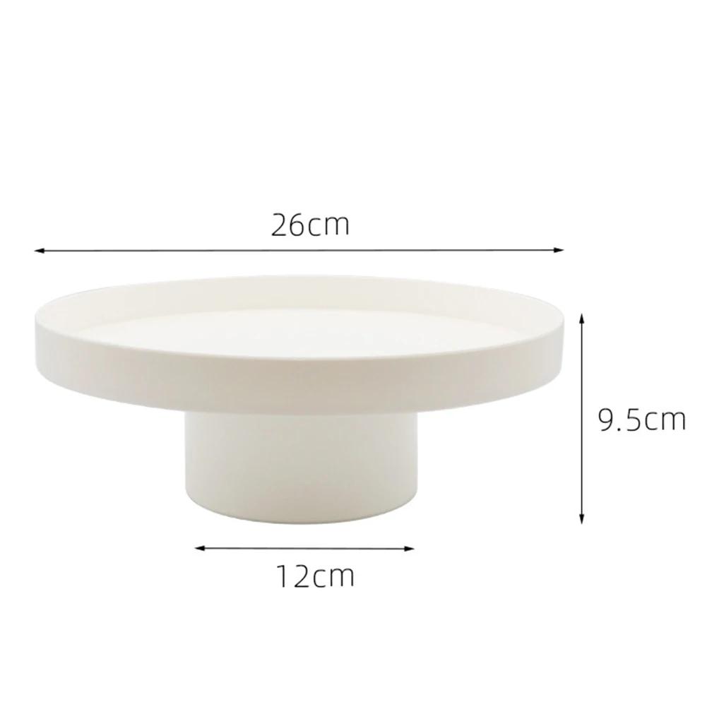 Nordic Kunststoff Acryl Runde Ablage Tee Speisen Trinken Platte Schmuck Kleinigkeiten Dekorative Tablett Desktop Wohnkultur