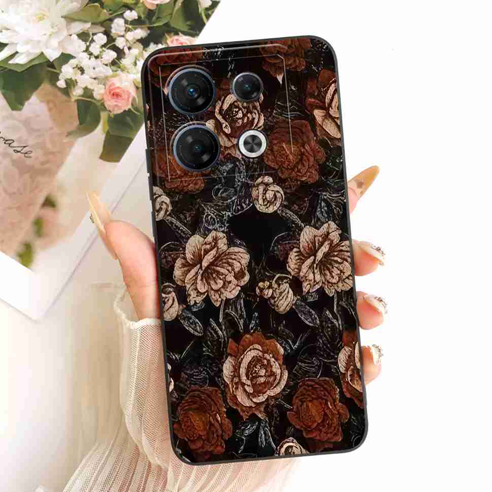 Pour Infinix GT 10 Pro 5G X6739 Étui Mode Fleurs Colorées Complète Housse Souple en Silicone Pour Infinix GT 10Pro 10 pro 5G Étuis de Téléphone