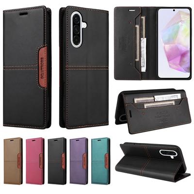 Funda A56 A36 A16 5G Funda de Cuero con Tapa para Etui Samsung Galaxy A56 A36 A26 A16 A06 5G Cartera Ranuras para Tarjetas Cubierta Magnética