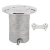 Stainless Steel Deck Funnel Water Oil Inlet Fill Filler Port Boat Gas Fuel   Cover Part