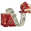Christmas Christmas Gift Cute Gift Wrap Surprise Money Pull-Out Gift Box Party Favors DIY Xmas Atmosphere 12x12cm