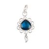 London Blue Topaz Gemstone 925 Sterling Silver Handmade Jewelry Pendant 1.80" PP-4-7
