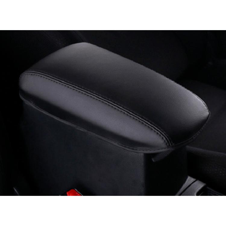Black Leather For Toyota Corolla 2014-2018 Armrest Box Middle Console Cover Trim
