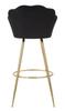 Bar Stool Bar Vienna Nero Cm 55X53X110