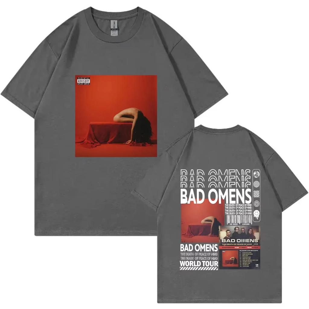 Bad OUnisexs Rock Bands Album World Tour Poster Graphic T Shirts High Street Trend Fashion Tshirts Summer Oversized Cotton Tshirt
