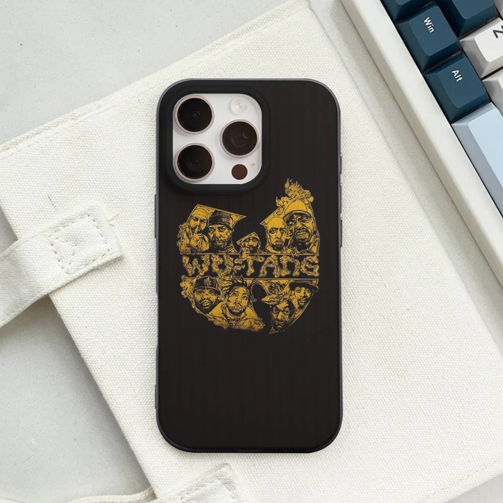 Mode-Trends WU-T-TANG CLANs Für IPhone 17 16 15 14 13 12 11 Pro Max Plus Pro Wellige Stoßfeste Matte Handyhülle