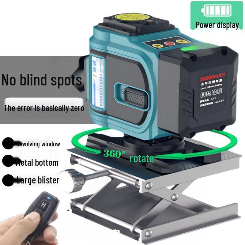 Infrared Laser Level with 16 High-Precision Lines, Automatic Leveling