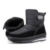 Large Winter New Thickened Cotton Shoes Middle-aged Elderly Plush Warm Snow Boots Non Slip Waterproof