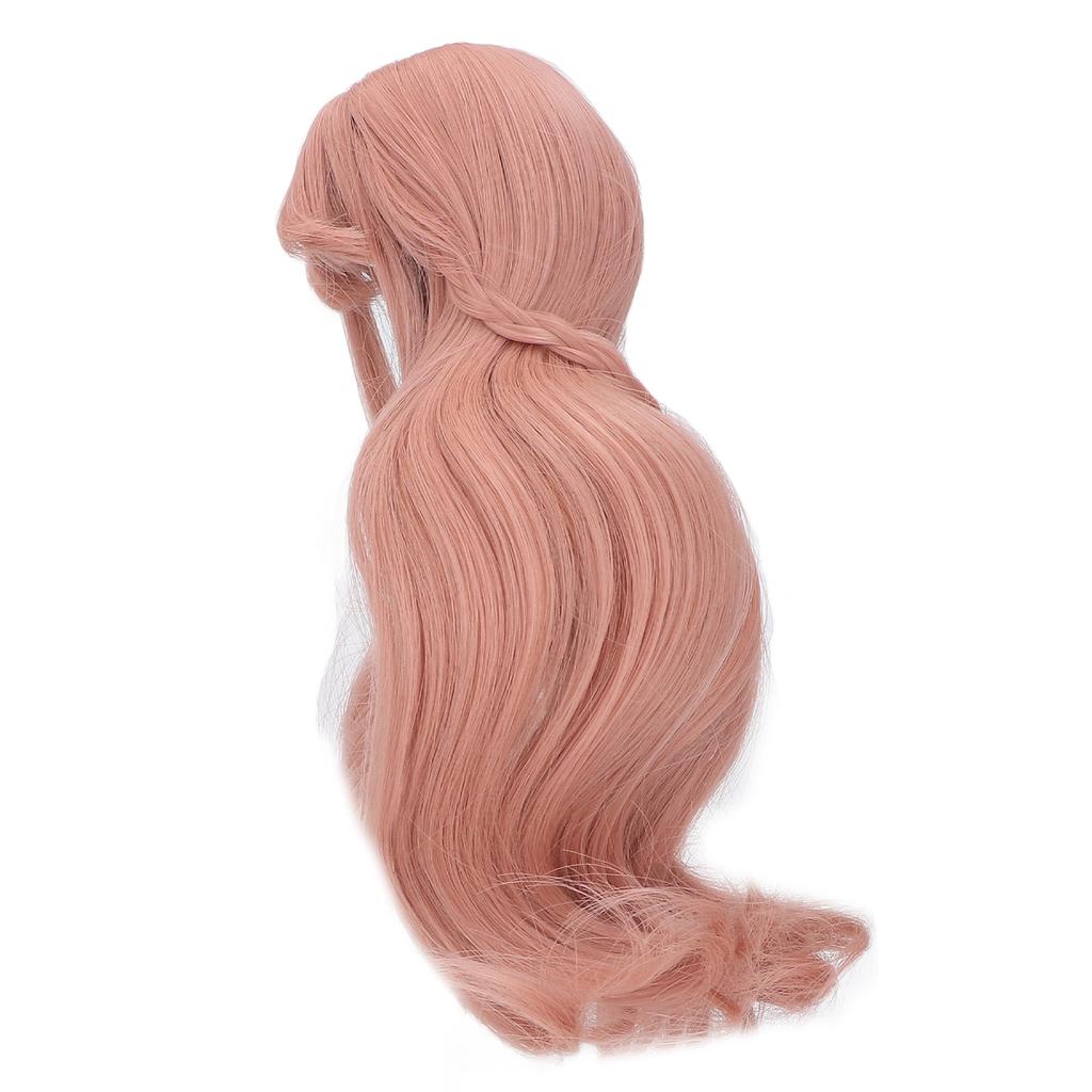 ES053 Doll Long Wig Soft Curly 8 to 9inch Doll Hair for Children Gift Children s Day Carrot Color