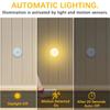 Wireless Night Light PIR Motion Sensor LED Night Light USB Rechargeable Night Lamp For Dormitory Bedroom Wardrobe Staircase