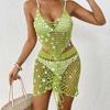 Beachwear Ladies Resort Beach Suit Pure Hand Hook Sequin Bikini Two-piece Beach Blouse
