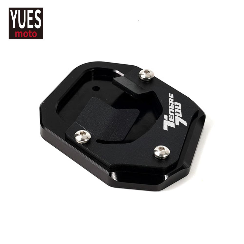 Motorcycle Accessories Aluminum Foot Enlarger Foot Side Stand Extension Plate Fits For Yamaha Tenere 700