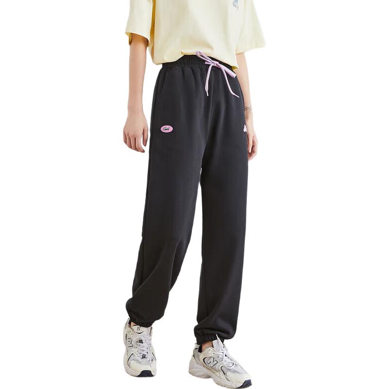 TonLion Women's Colorblock Drawstring Cuffed Casual Pants