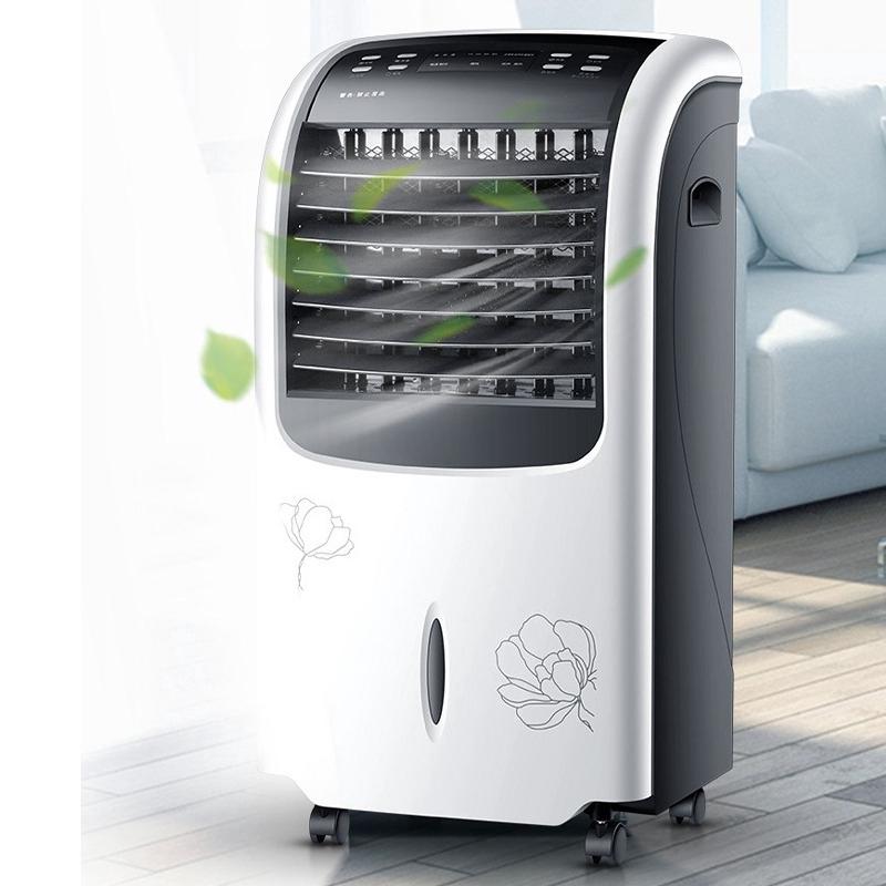Air Condition Fan 8L Large Tank Indoor Room Remote Control 2000/80W Power Saving Mobile Water Air Cooler/Heater Sleep Timer 220V