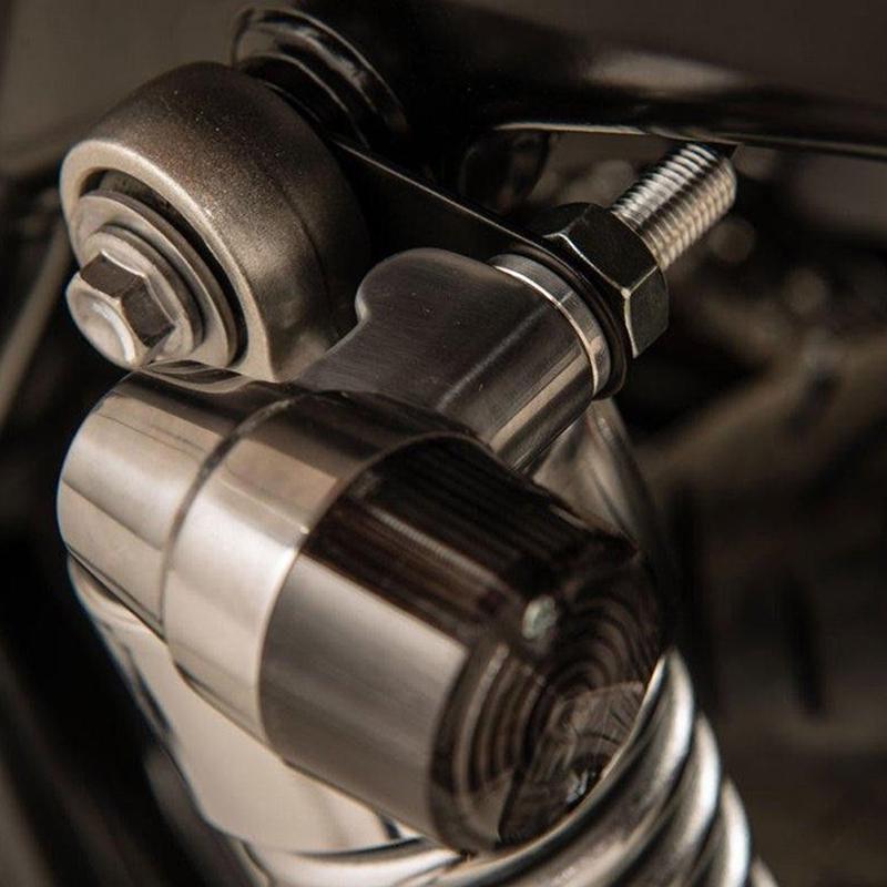2Pcs Motorcycle Turn Signal Light Mount Brackets Fork Ear Clamps Cafe Racer