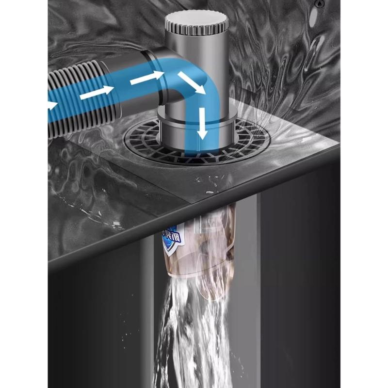 Washing Machine Floor Drain Connector Bathroom Pipe Sewer Connector AntiOverflow Laundry Machine Floor Drain Adapter