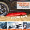 2PCS Traction Boards with PP for Mud Snow Sand Storage Bag Long Red