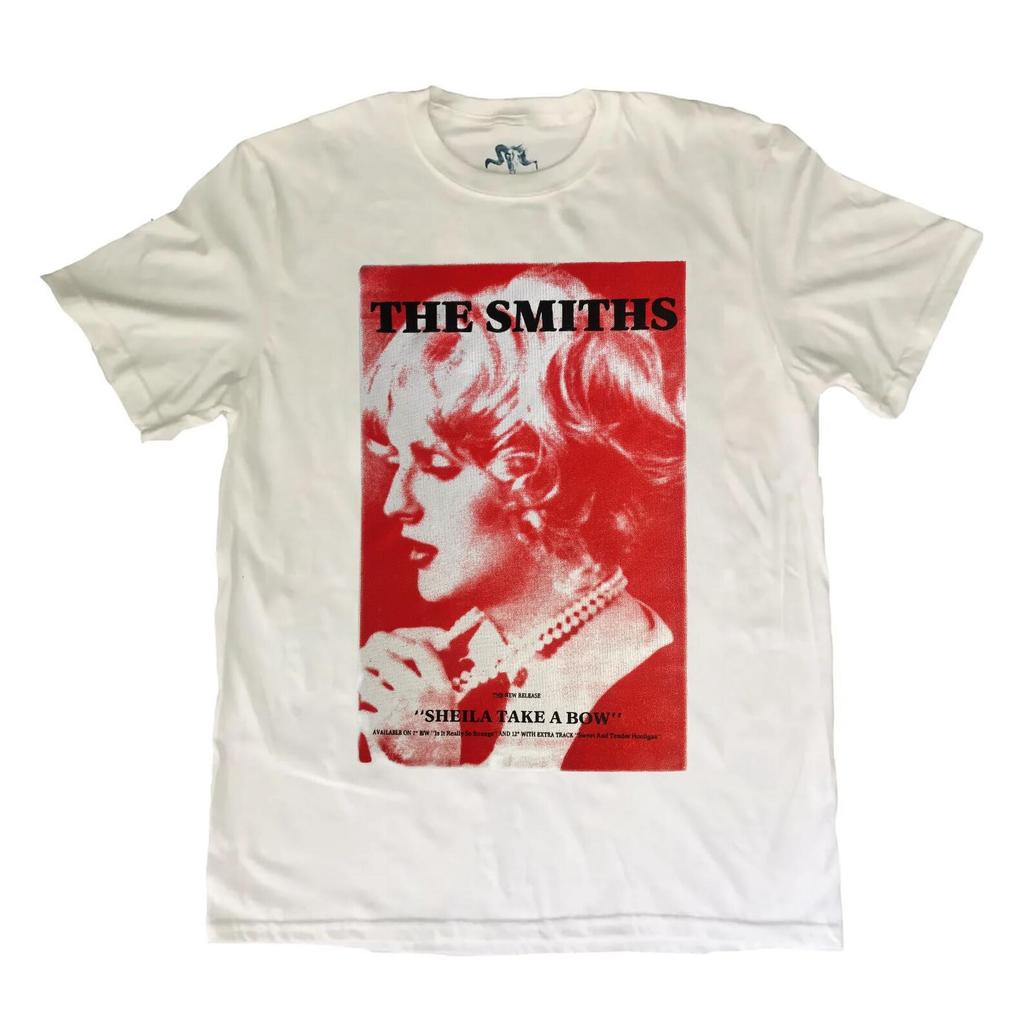 The Smiths Sheila Morrissey Post Punk 90s 80s Rock Unisex Cotton T shirt T-Shirt Mens Kids
