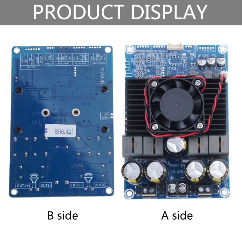 300Wx2 TPA3255 High-powered Digital Amplifier Board Two Channel Power Amplifier Board Support Multiple Inputs