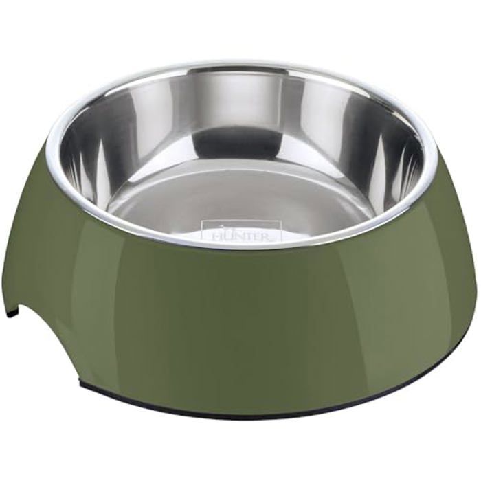 Gamelle - Hunter - Kaki - Acier Inoxydable - Antidérapante - Résistante aux Rayures