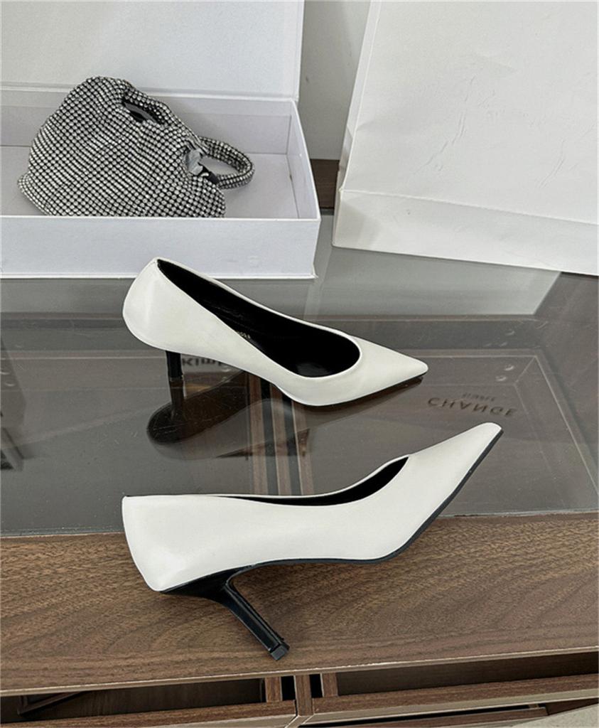 French High-end Sense One-pedal Single Shoes Commuting Fashion Work Shoes Not Tired Feet Temperament Fashion Small Leather Shoes Women 2025