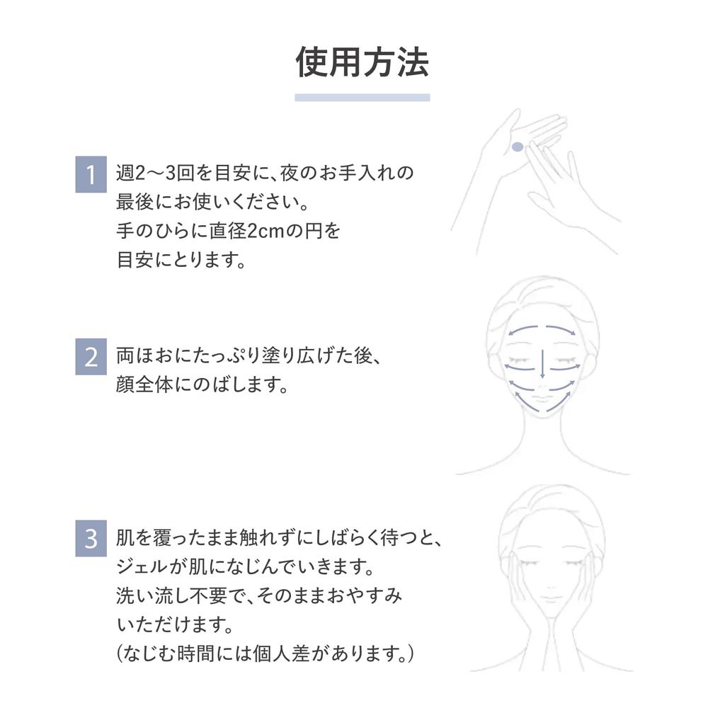 D Program Medicated Night Gel for Sensitive Skin 60g Mask, Pack/Mask Skin/Hypoallergenic/Pore-Cleansing/Prevents Irritation/Moisturizing [Quasi-drug]