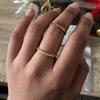 Korean Fashion Adjustable Stainless Steel Rings For Women Simple Engagement Wedding Rings Fashion Jewelry Accessories Gift
