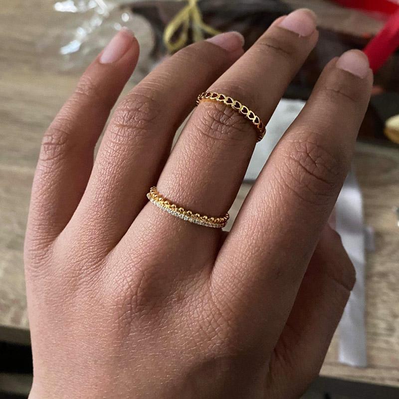 Korean Fashion Adjustable Stainless Steel Rings For Women Simple Engagement Wedding Rings Fashion Jewelry Accessories Gift