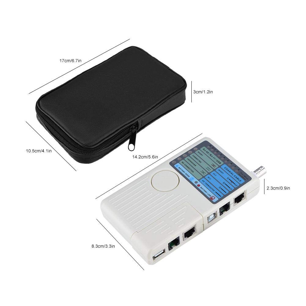 Urmăritor Cablu LAN Rețea Tester Cablu Rețea Cablu LAN Richer-R Tester RJ45/RJ11/USB/BNC, Detector, Tester Multifuncțional,