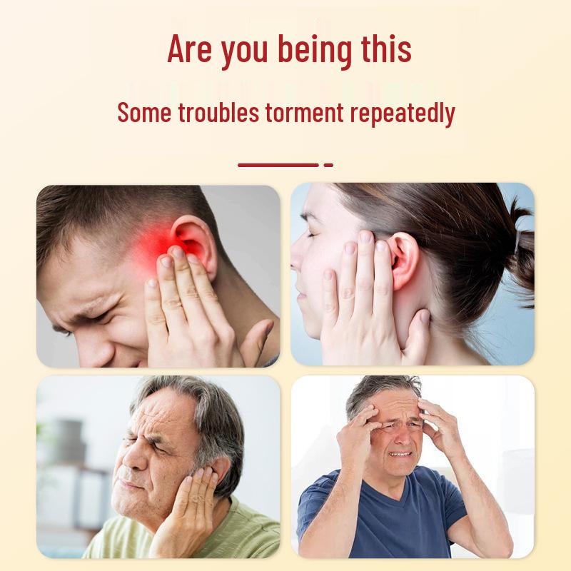 Magnetischer Ohr-Akupunkturpunkt-Druckpflaster - Traditionelles Chinesisches Medizinpflaster mit Ohr-Modell und stimulierendem Kügelchen