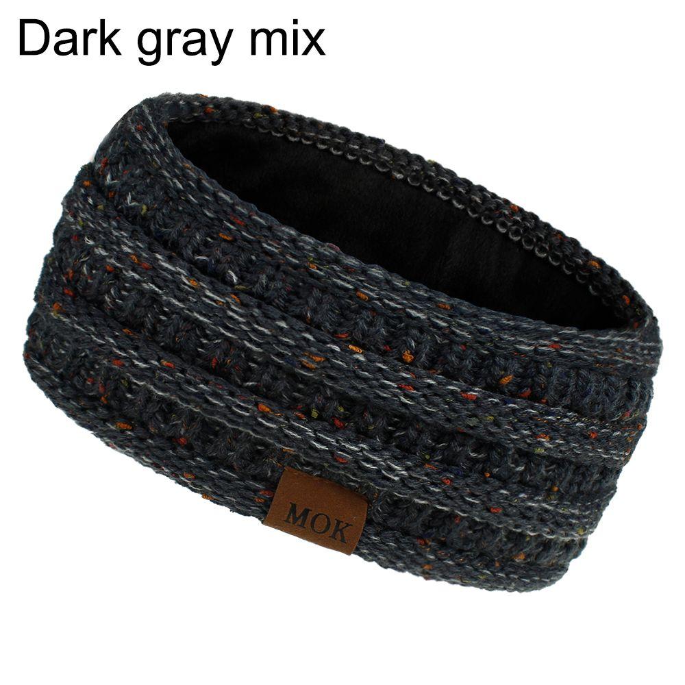 Hair Accessories Thick Fuzzy Fleece Lined Head Wrap Knit Hair Band Ear Warmer Headbands for Women