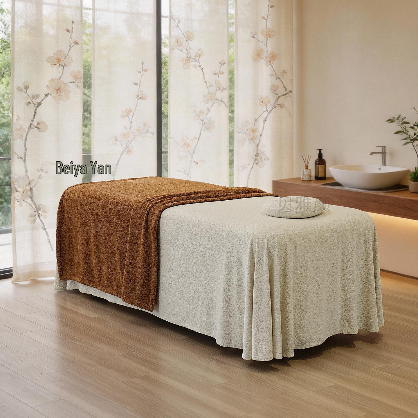 Double-Sided Plush Blanket for Beauty Salon Use 180x150 cm