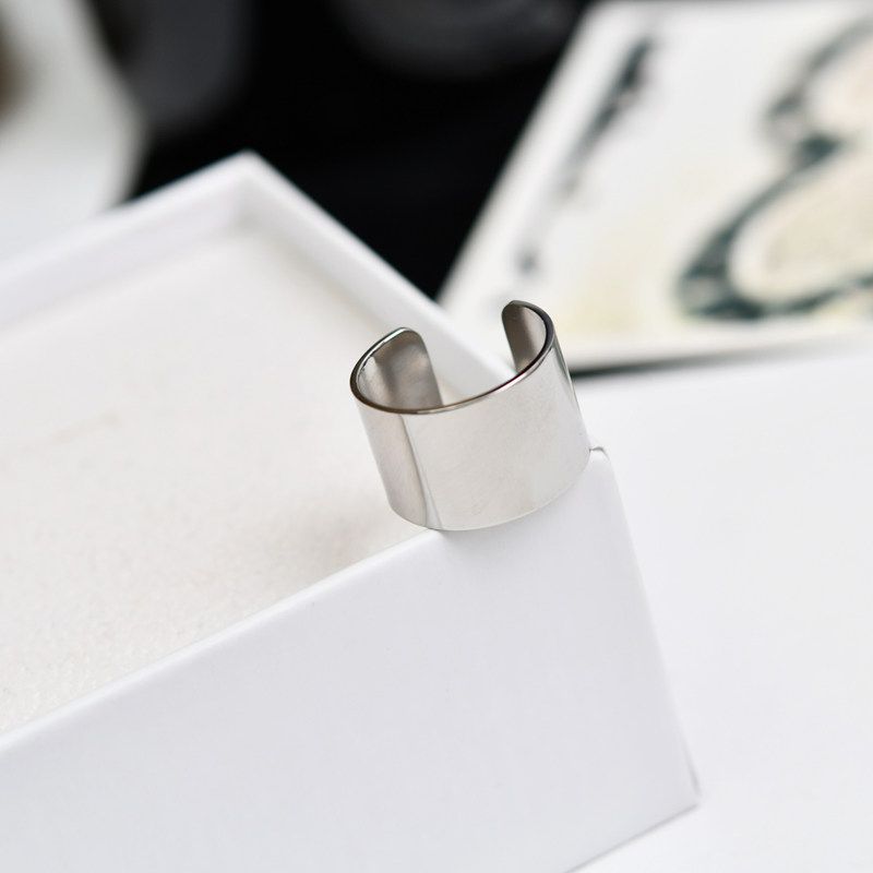 Instagram Euro MAYSU Women's Titanium Steel Open-End Fashion Ring