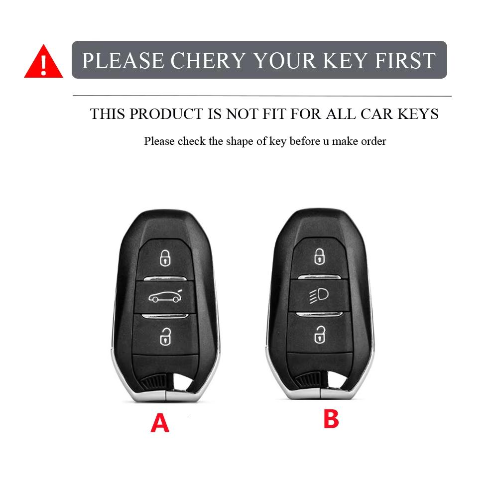 Abs Carbon Car Key Case Cover Shell For Peugeot 2008 3008 4008 5008 308 408 508 Citroen C1 C2 C4 C6 C3-Xr Picasso Grand Ds3 Ds5