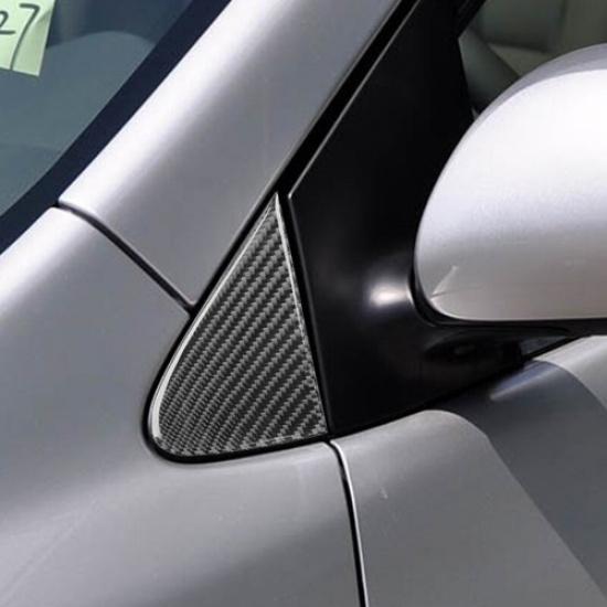 2x For Toyota Corolla 2006-2012 Carbon Fiber Interior A-Pillow Corner Cover Trim