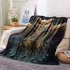 Winged Owl  Print Flannel Blanket, High Quality Comfortable for All Seasons, Home Decor, Warmth and Comfort