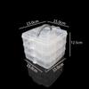 Large Three-Layer Removable 18-Grid 30-Grid Portable Transparent Plastic Jewelry Cosmetic Storage Box Fishing Gear Storage Large Box