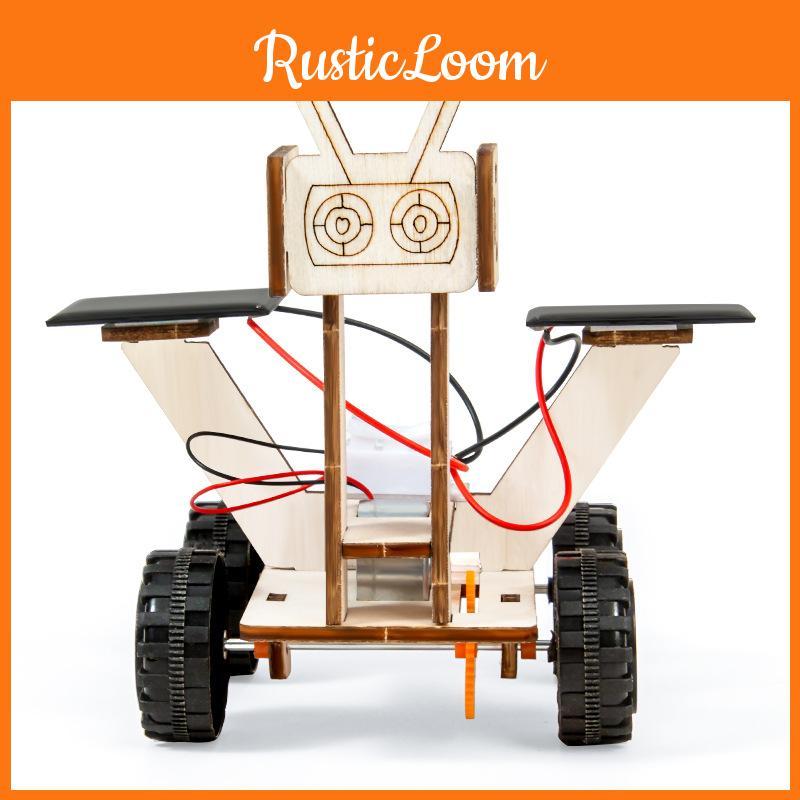 Lunar Wooden Simulated Rover Assembly Model Material Set Children Toys Puzzle