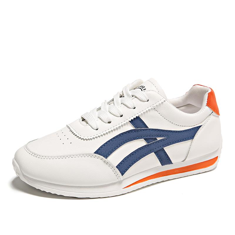 Women Leather Comfort Sports Shoes Woman Small White Shoes Fashion Comfort Sneakers All-match Lightweight Casual Running Shoes
