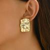 Irregular Pleated Earrings For Women, With A Niche And Cool Design, Fashionable And Versatile Earring Accessories.