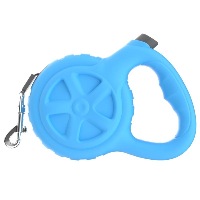 

New Pet Leash, Extendable Leash, Candy-colored Dog Leash, Small and Medium-sized Dog Walking Leash 5 meters синий