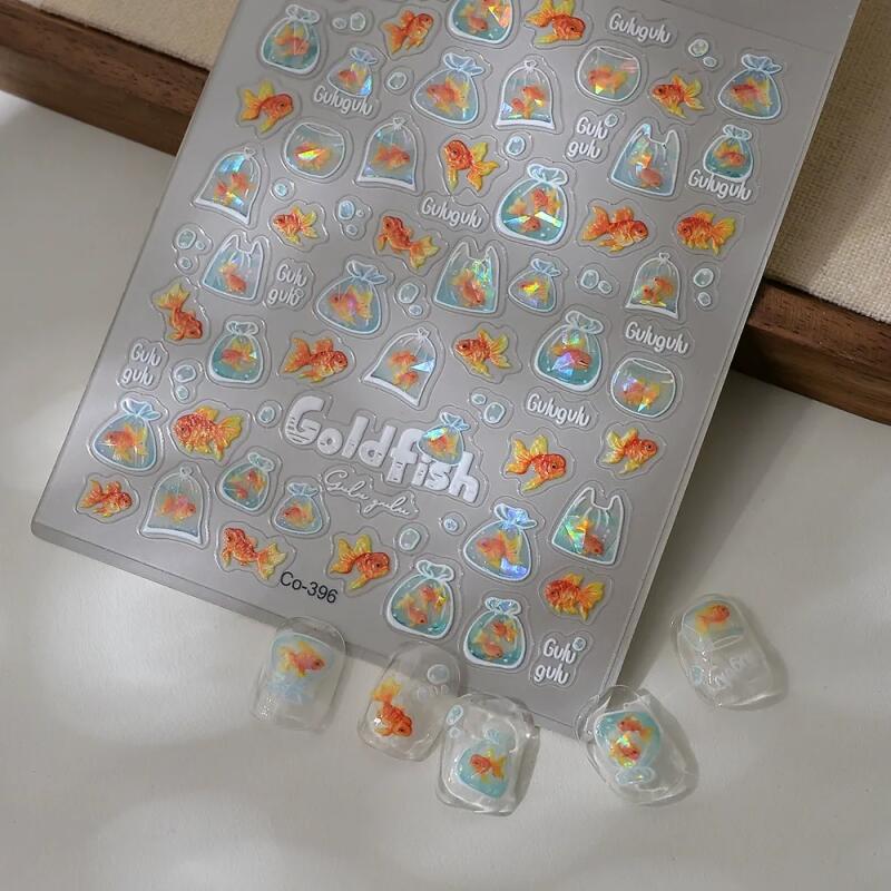 Goldfish Sea Self Nail Sticker Nail Sticker Hand Decoration Gift