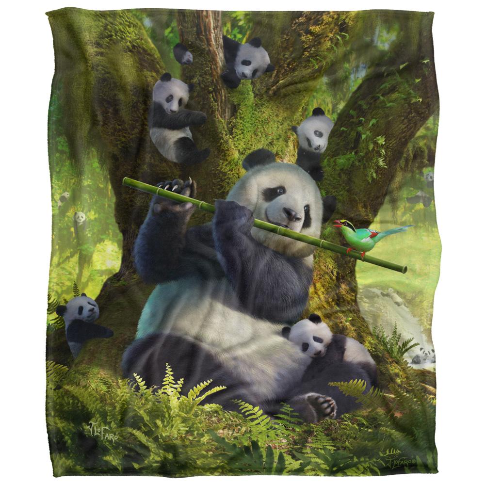 JQ Licensing Family Panda Supersoft Blanket