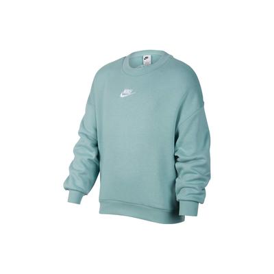 Nike Logo Embroidered Round Neck Sweatshirt Kids Tops Mineral FQ6993-309
