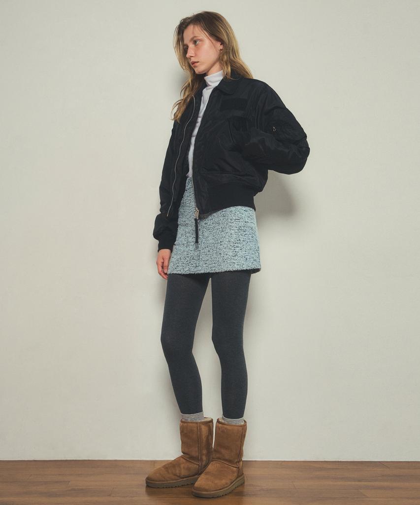 Ournostalgia Classic Ma1 Short Bomber Jacket_Black